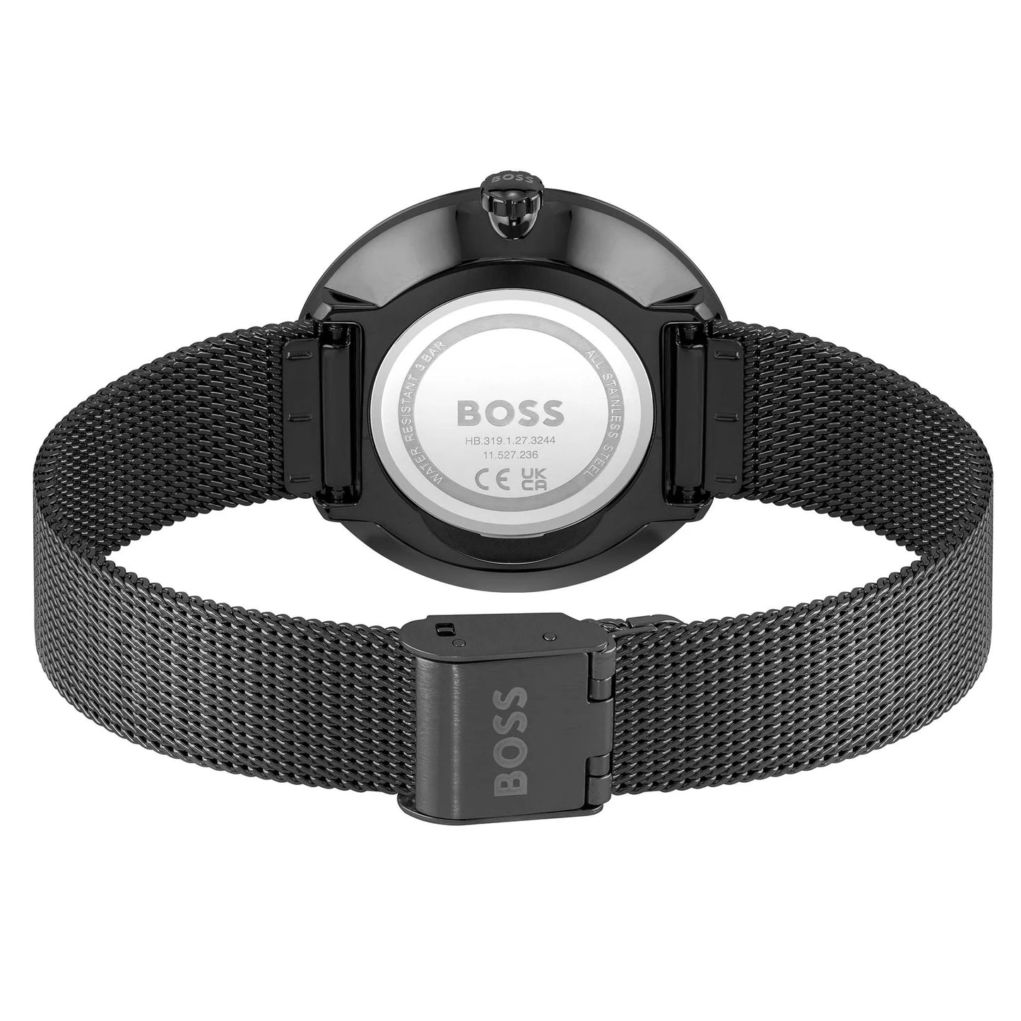 HUGO BOSS PRAISE, BLACK MESH LADIES WATCH - 1502658