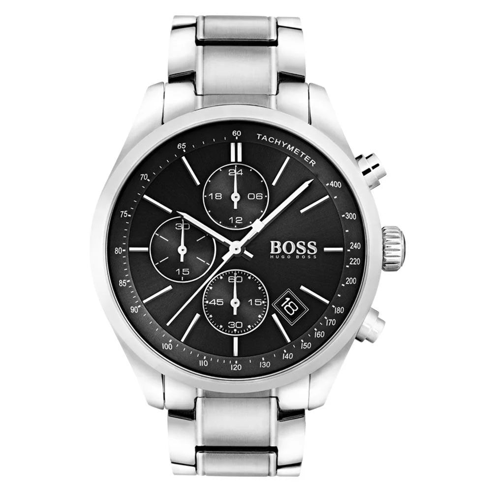 HUGO BOSS GRAND PRIX STAINLESS STEEL MEN'S CHRONOGRAPH WATCH - 1513477