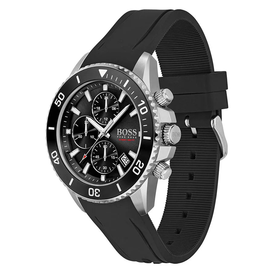 HUGO BOSS ADMIRAL, BLACK CHRONOGRAPH MENS WATCH - 1513912