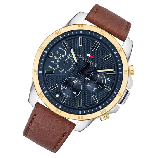 Tommy Hilfiger 'Decker' Blue Dial Men's Multifunction Watch – 1791561