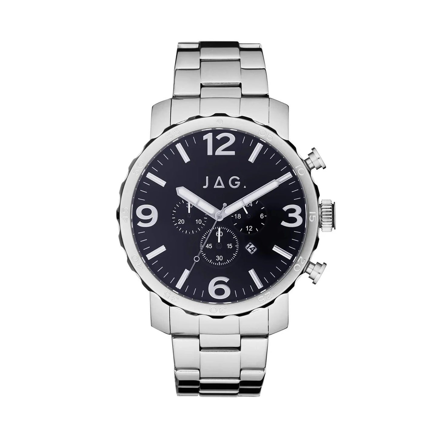 JAG MENS FLYNN BLUE DI SS 50MM SS BLT J2651A