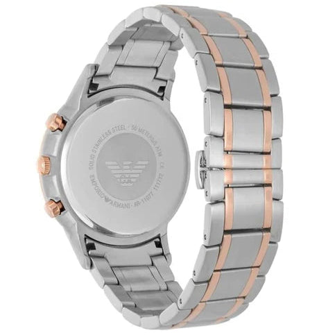 Emporio Armani Men's Chronograph Watch Renato Rose Gold AR11077