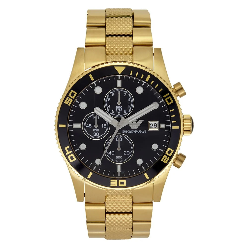 Emporio Armani Sportivo, Gold Chronograph Men’s Watch – AR5857