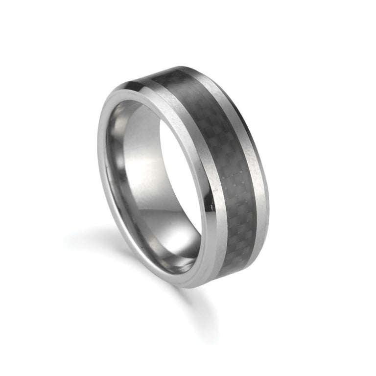 Nero Tungsten Steel Ring
