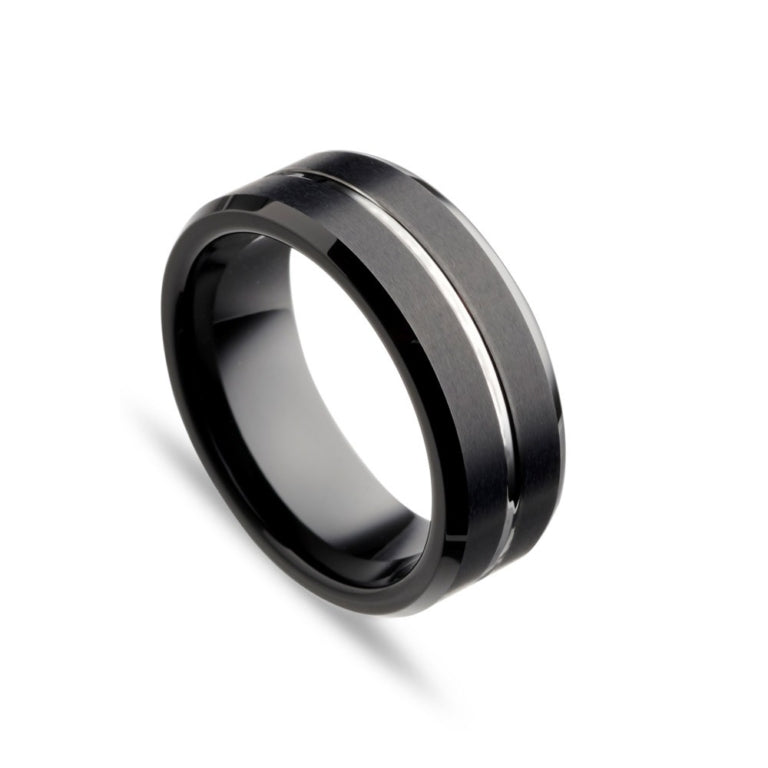 Nero Tungsten Steel Ring