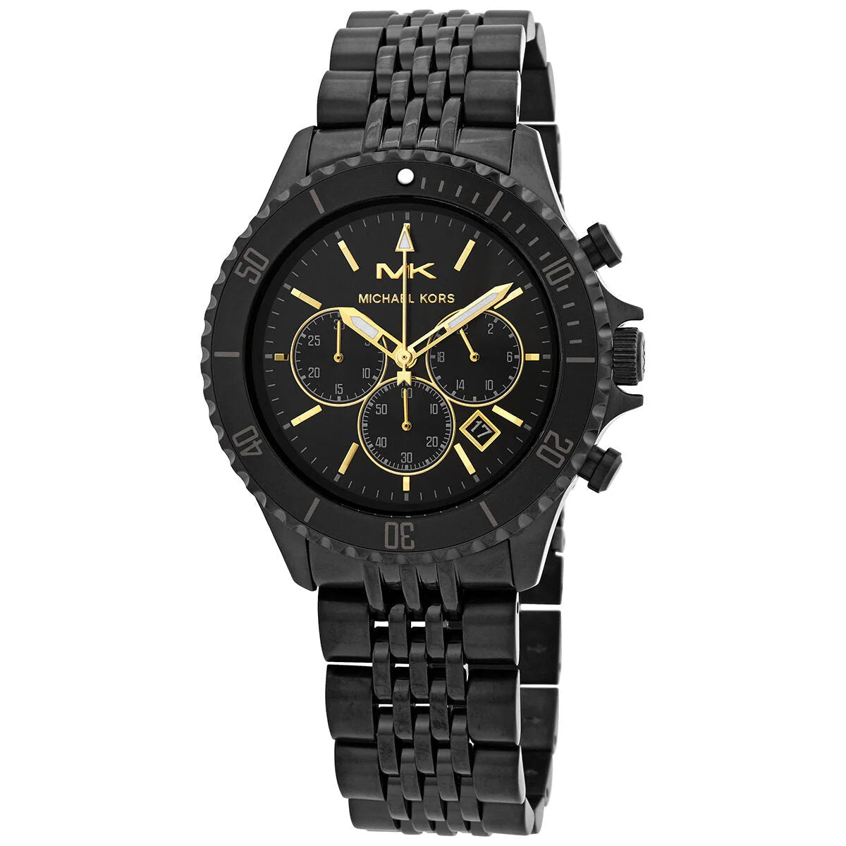 MICHAEL KORS BAYVILLE CHRONOGRAPH QUARTZ BLACK DIAL WATCH MK8750