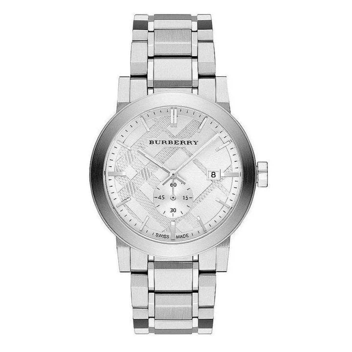 BURBERRY THE CITY, SILVER DIAL MEN'S WATCH – BU9900