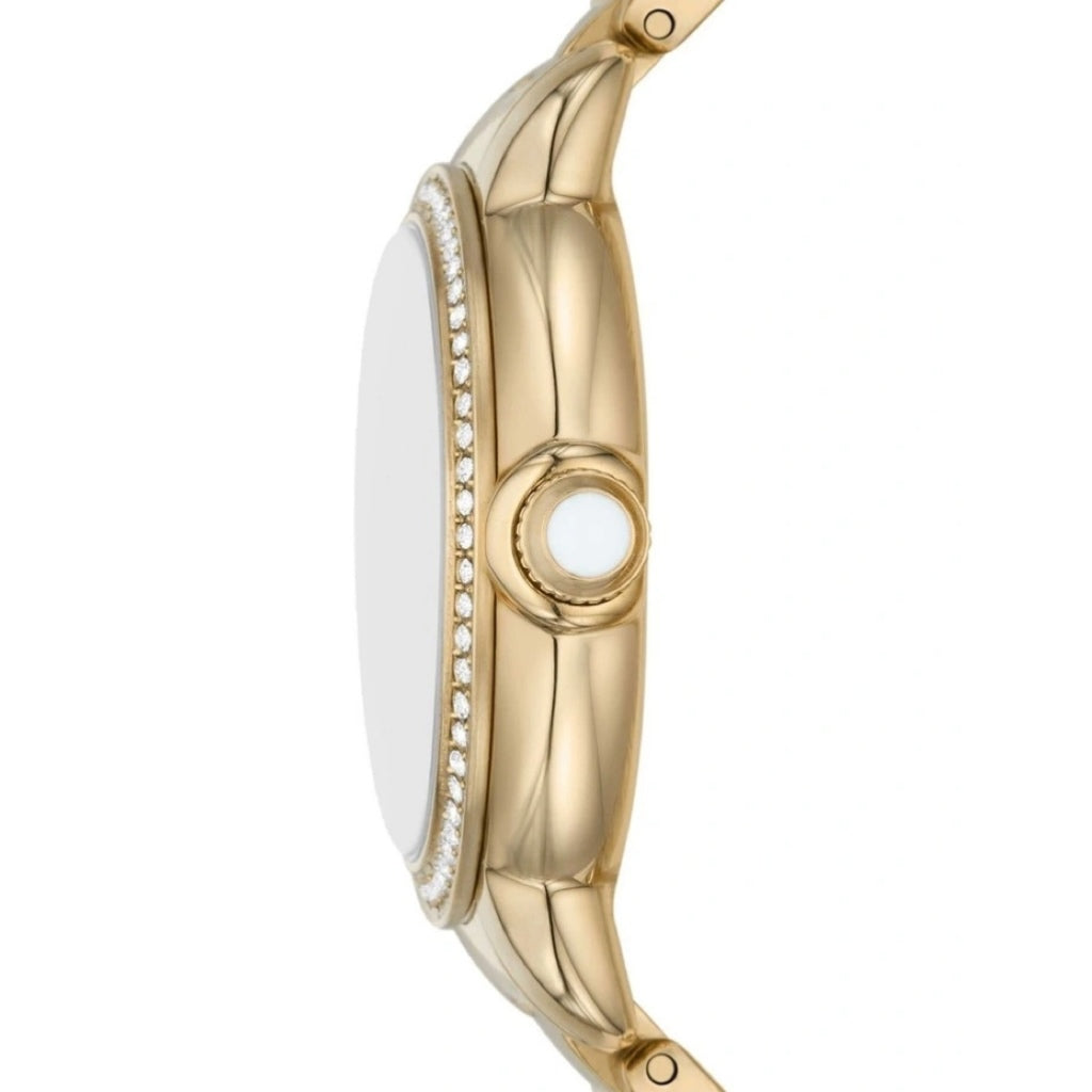 EMPORIO ARMANI LADIES YELLOW GOLD S/STEEL