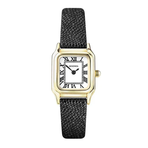 SEKONDA #3A MONICA WHT DI BLK LTR STP 20M SK40557