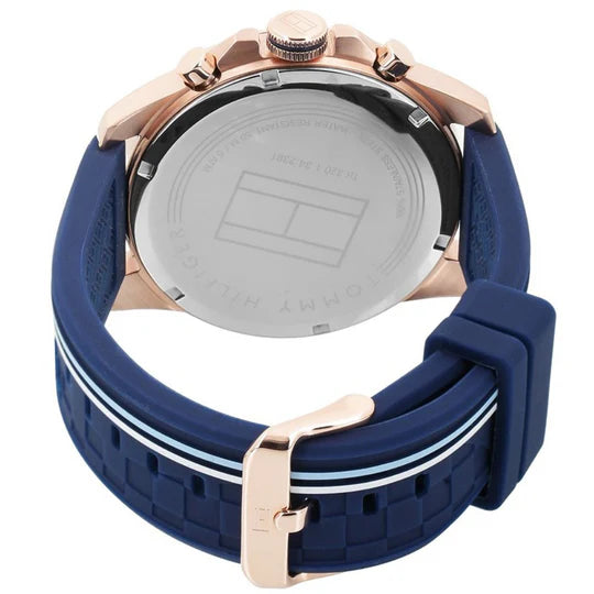 Tommy Hilfiger Decker, Blue Dial Chronograph Men's Watch – 1791474