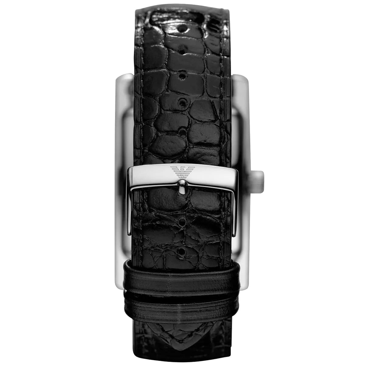Emporio Armani Classic, Rectangular Black Leather Men’s Watch – AR0143