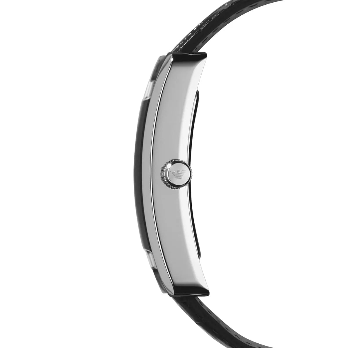 Emporio Armani Classic, Rectangular Black Leather Men’s Watch – AR0143