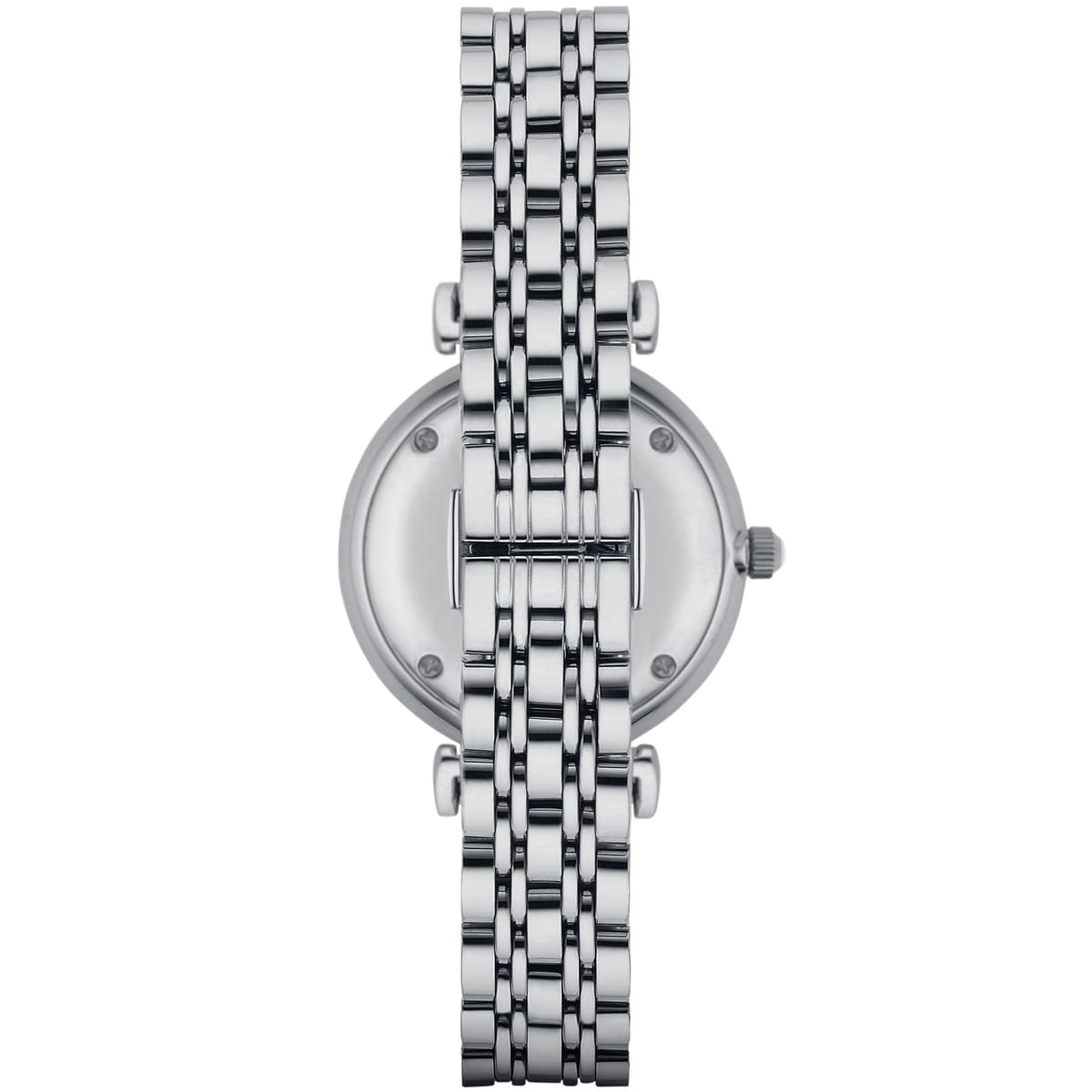 Emporio Armani Gianni T-Bar, Crystal-Accent Mother-of-Pearl Ladies Watch – AR1908