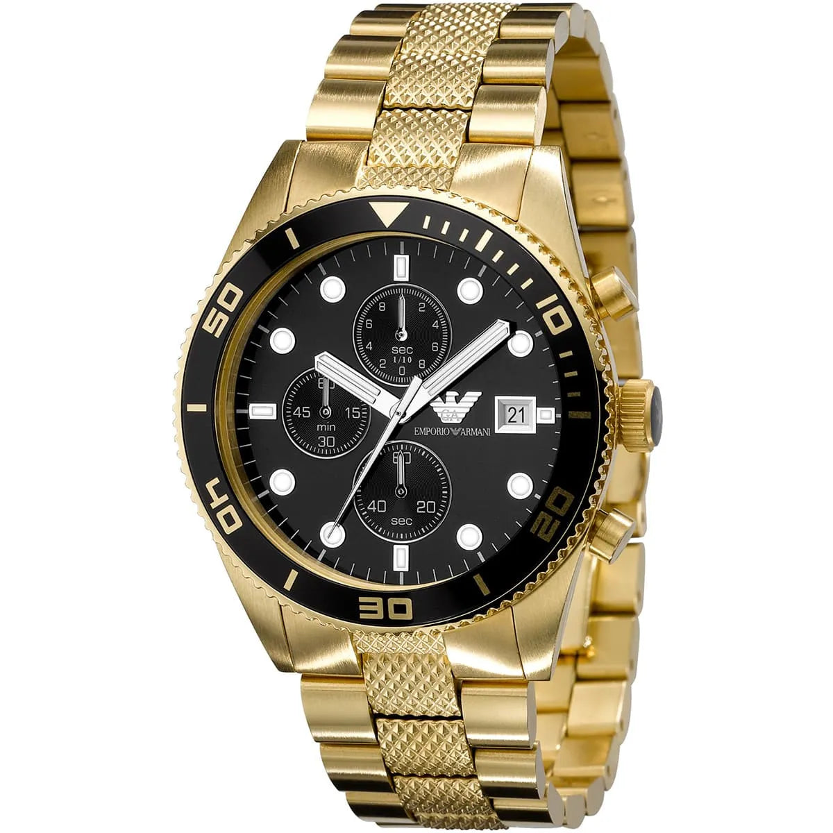 Emporio Armani Sportivo, Gold Chronograph Men’s Watch – AR5857