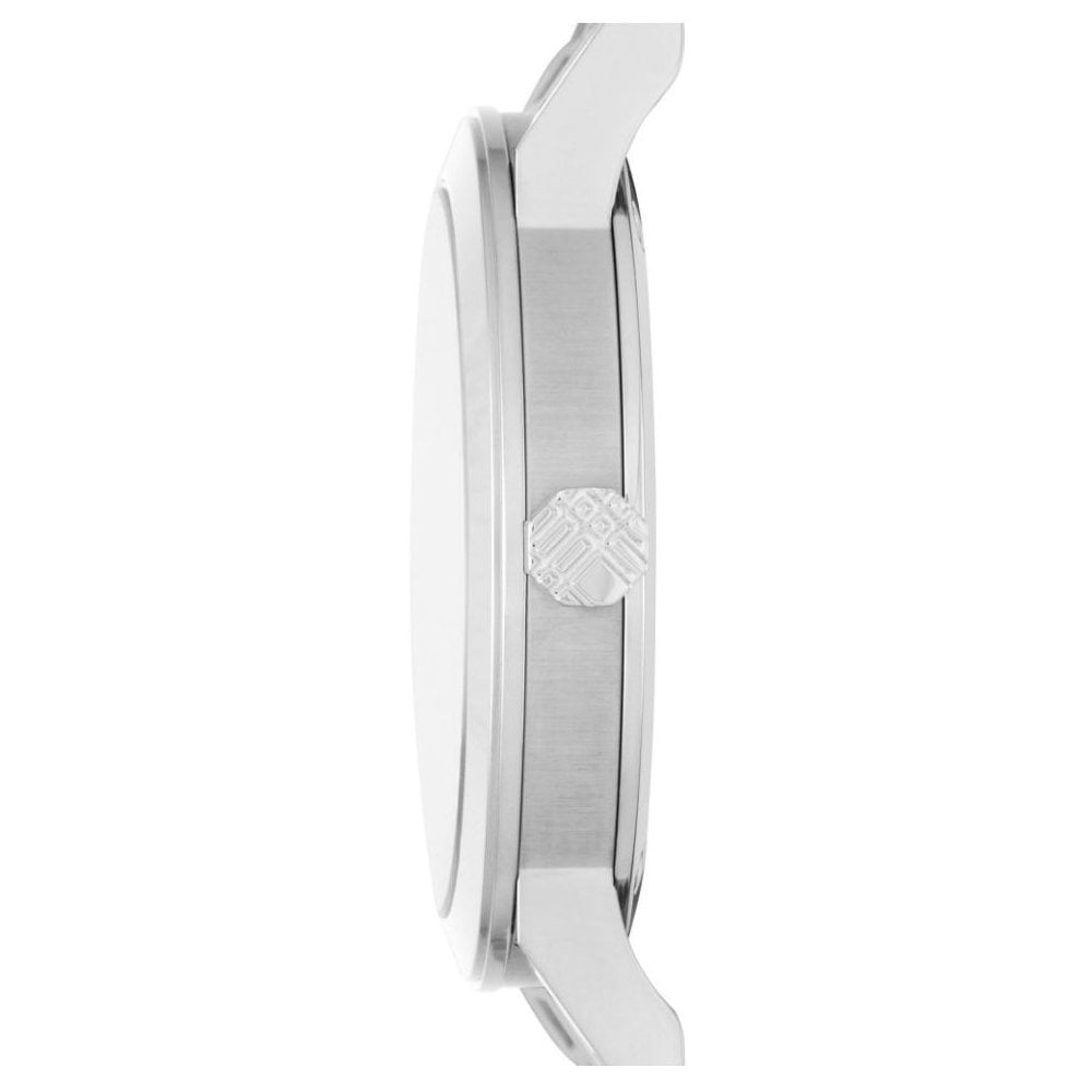 Burberry The City, Silver Engraved Check Unisex Watch – BU9037