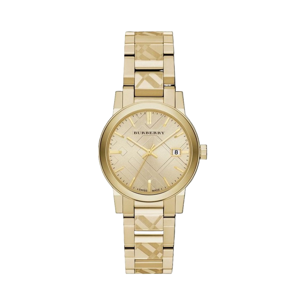 Burberry The City, Gold-Tone Stainless Steel Women's Watch – BU9145