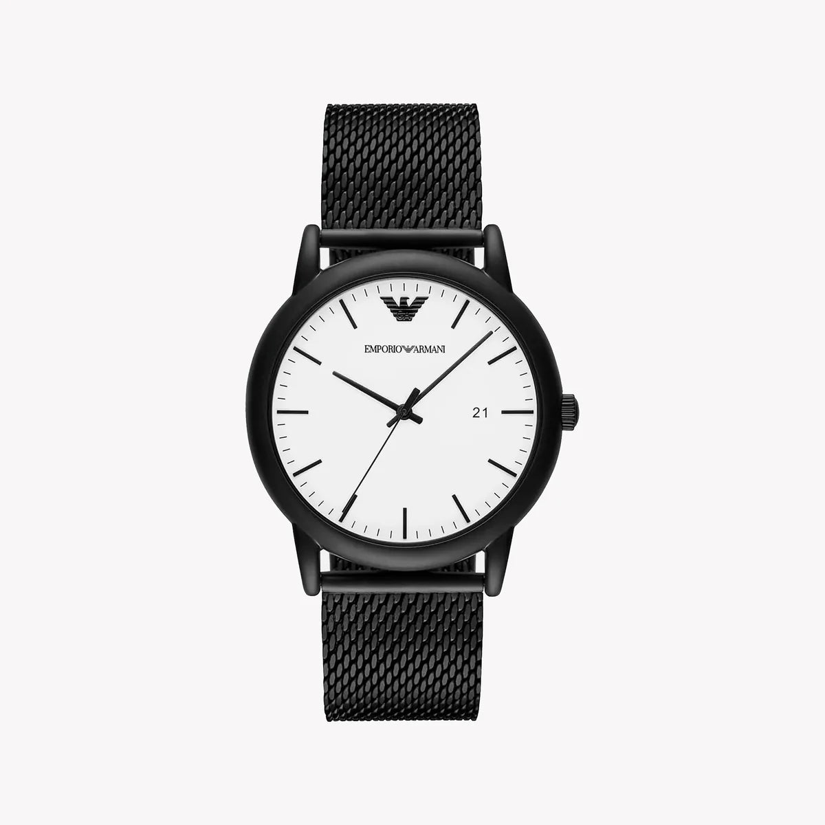 Emporio Armani Luigi, Black Mesh Minimalist Men’s Watch – AR11046
