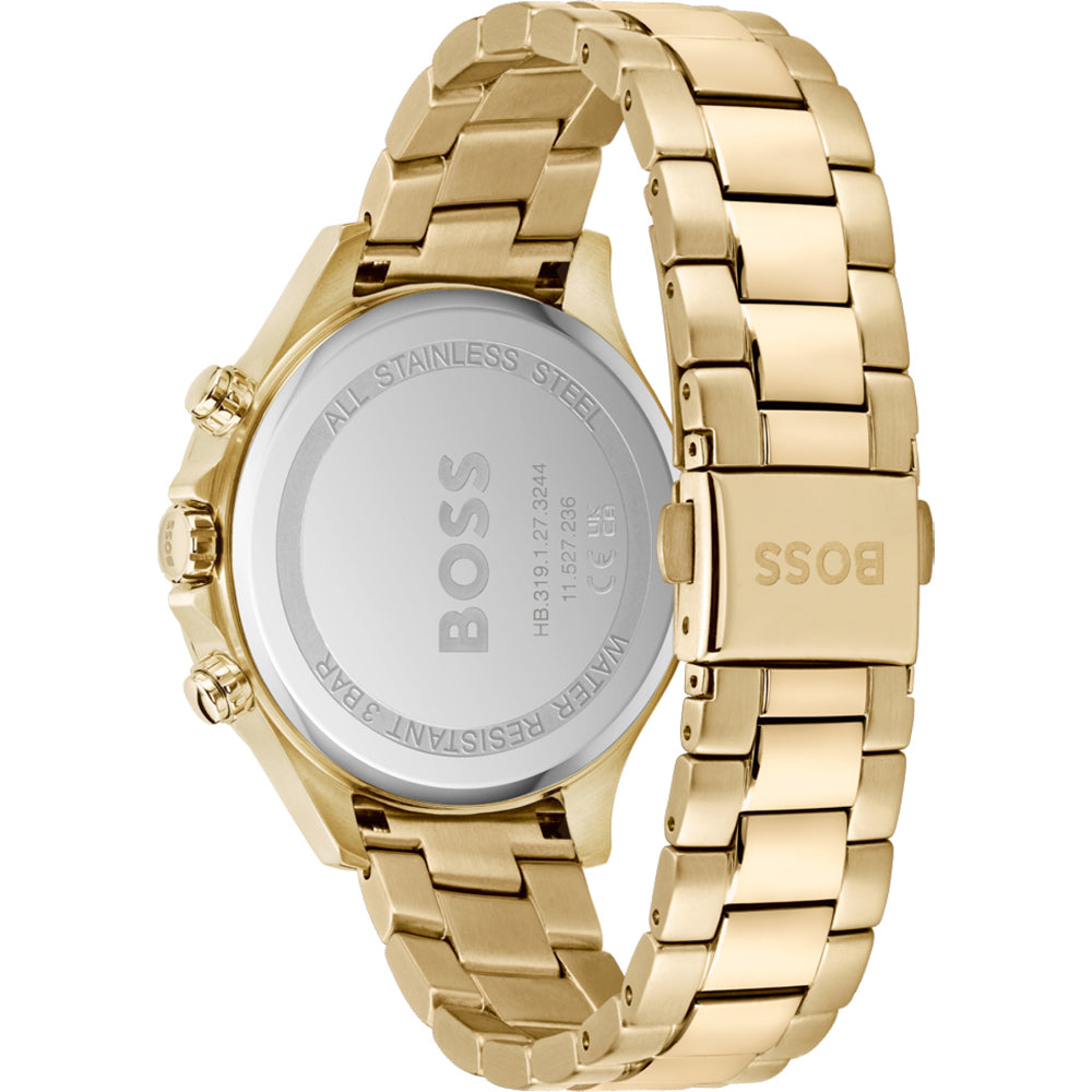 HUGO BOSS FLAWLESS, SILVER CHRONOGRAPH LADIES WATCH - 1502625