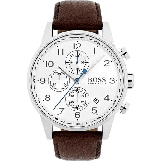 Hugo Boss Navigator, White Chronograph Men’s Watch – 1513495