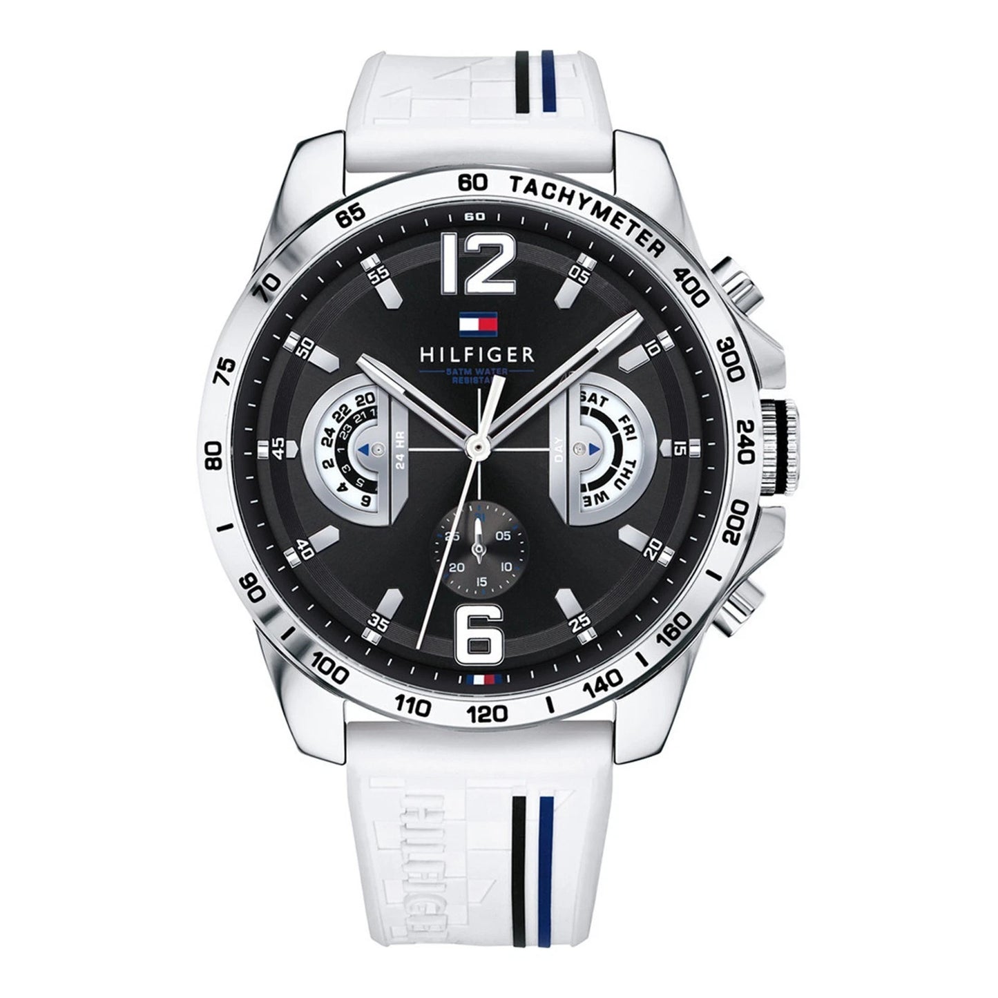 Tommy Hilfiger Decker, White Chronograph Men’s Watch – 1791475