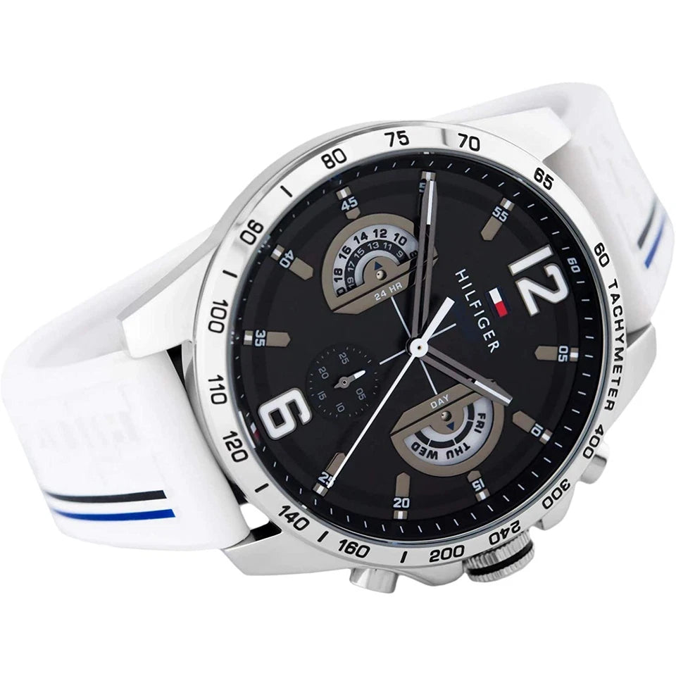 Tommy Hilfiger Decker, White Chronograph Men’s Watch – 1791475