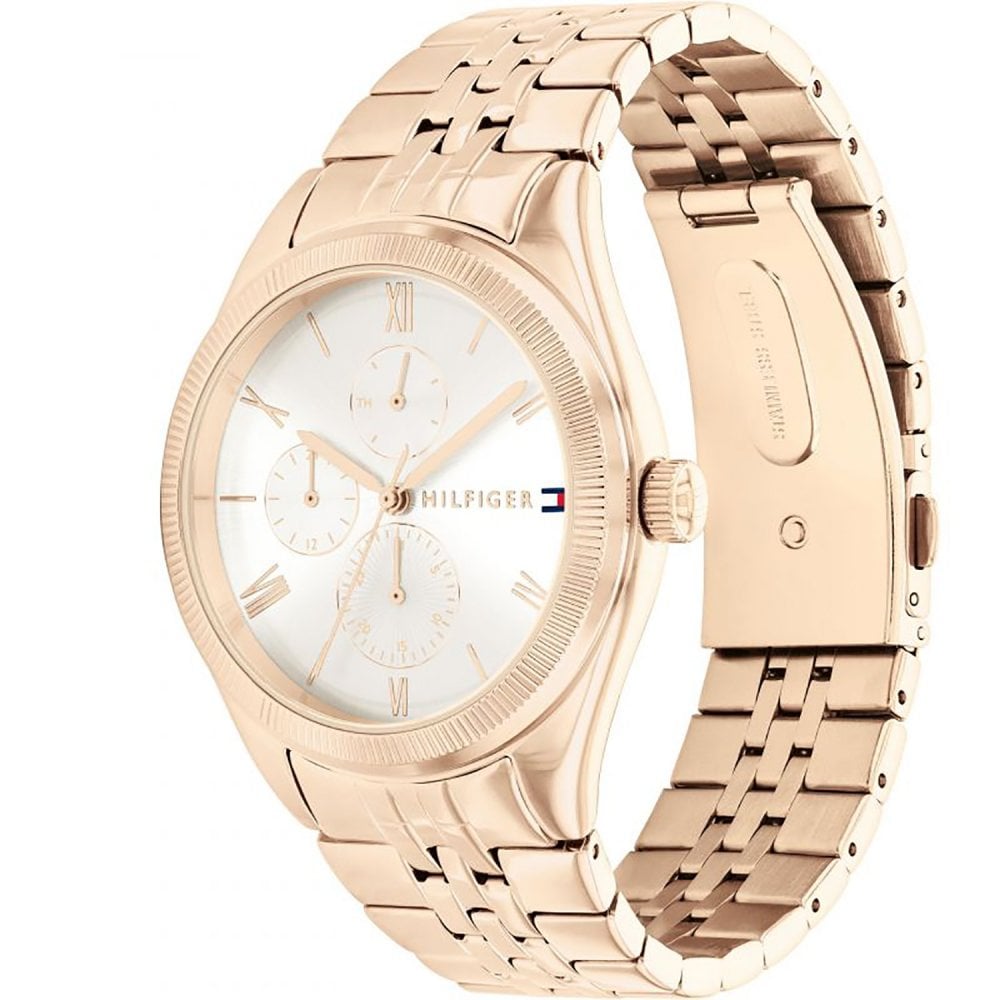 Tommy Hilfiger Monica, White Dial Two-Tone Stainless Steel Women's Watch – 1782593