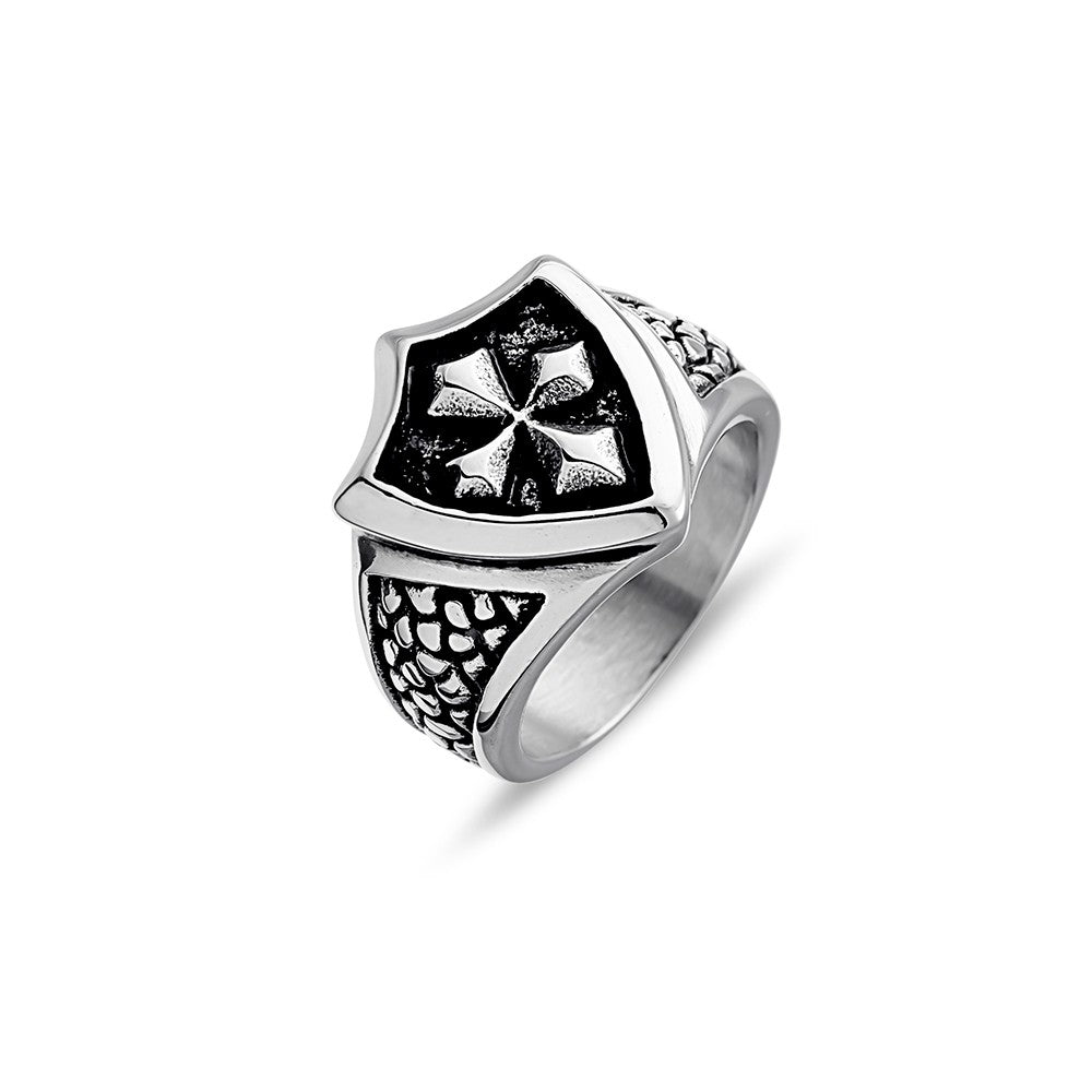 Nero Steel Mens Ring