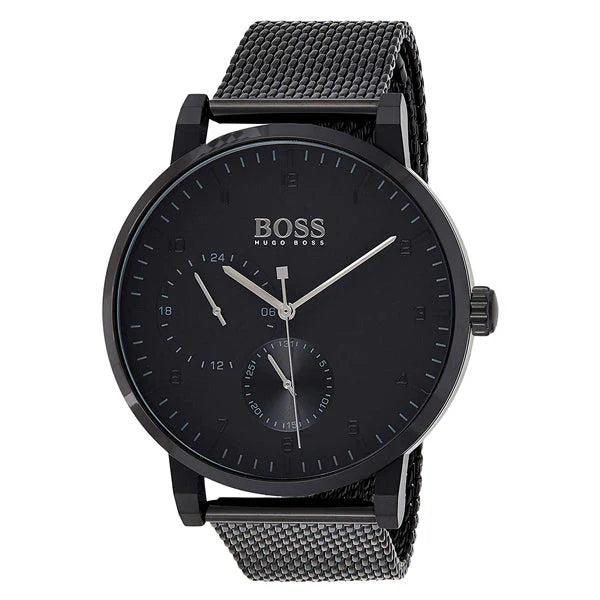 Hugo Boss Oxygen, All-Black Minimalist Men’s Watch – 1513636