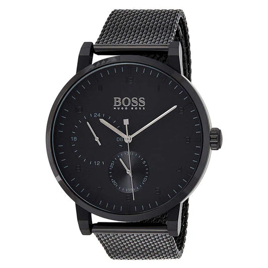 Hugo Boss Oxygen, All-Black Minimalist Men’s Watch – 1513636