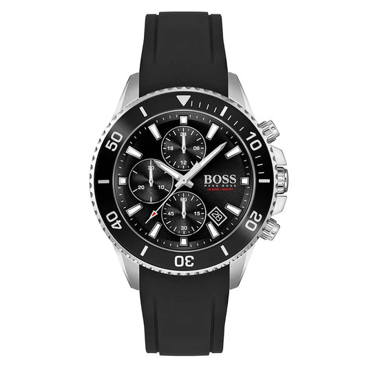 HUGO BOSS ADMIRAL, BLACK CHRONOGRAPH MENS WATCH - 1513912