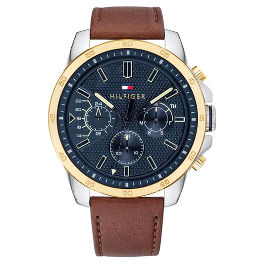 Tommy Hilfiger 'Decker' Blue Dial Men's Multifunction Watch – 1791561