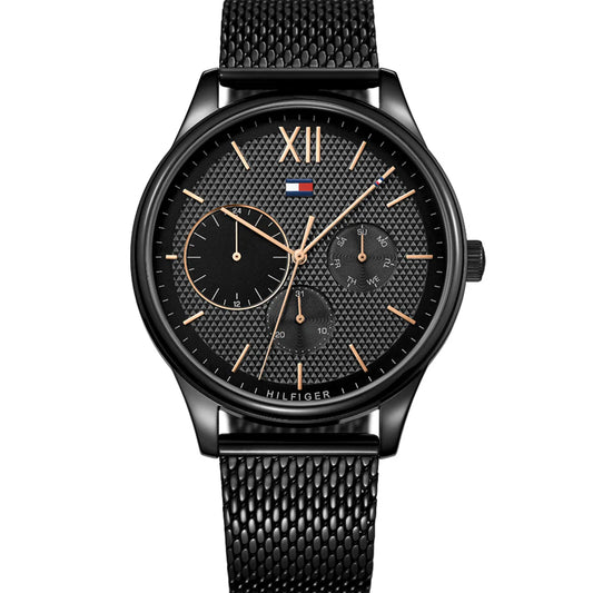 Tommy Hilfiger Damon, Black Dial Men's Multifunction Watch – 1791420