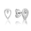 PEAR SHAPE STUDS 1XCZ 7X5 925 S/S 30 71049 610