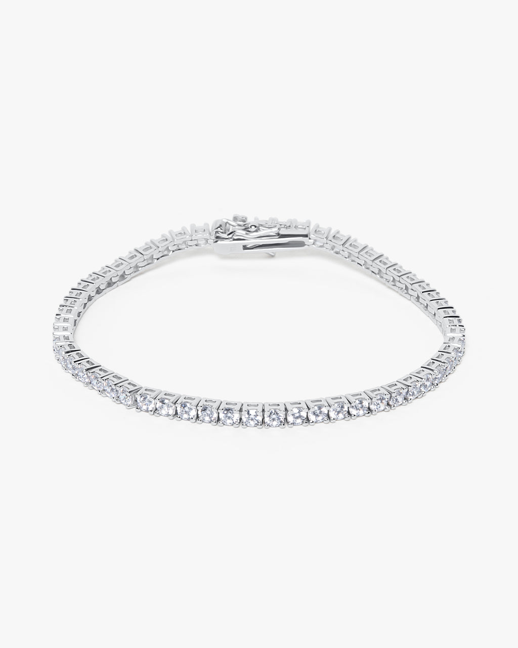 TENNIS BRACELET 3.5MM 925 SILVER OR GP Approx 18cm