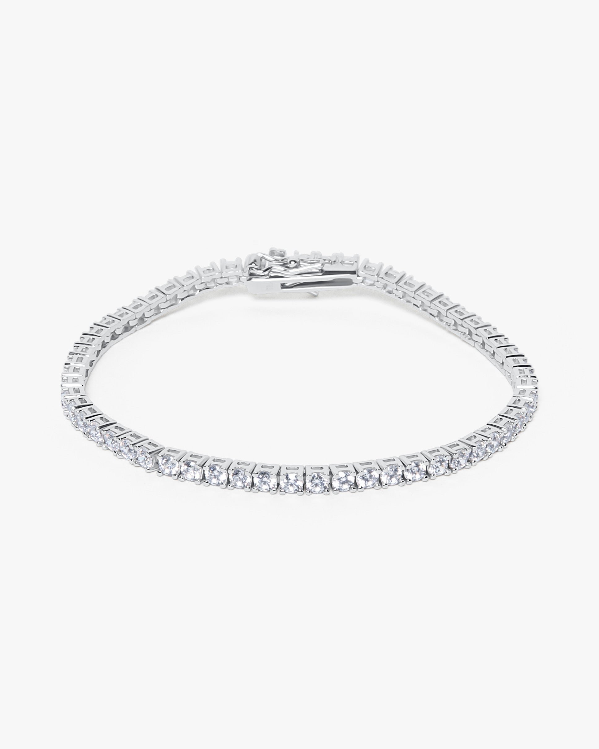 TENNIS BRACELET 3.5MM 925 SILVER OR GP Approx 18cm