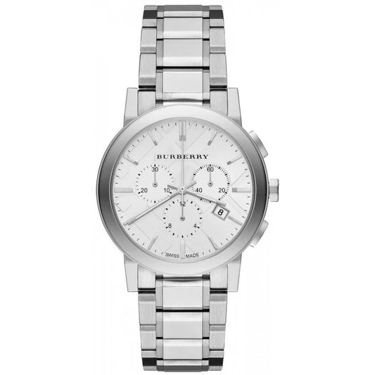 Burberry Men's The City All Silver Chronograph Watch BU9750