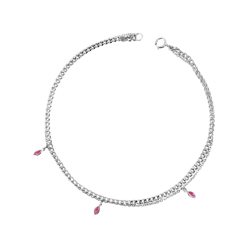 Marissa Anklet Ruby