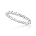STACKING TWIST RING. 925 STERLING SILVER 50 11270 000