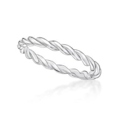 STACKING TWIST RING. 925 STERLING SILVER 50 11270 000