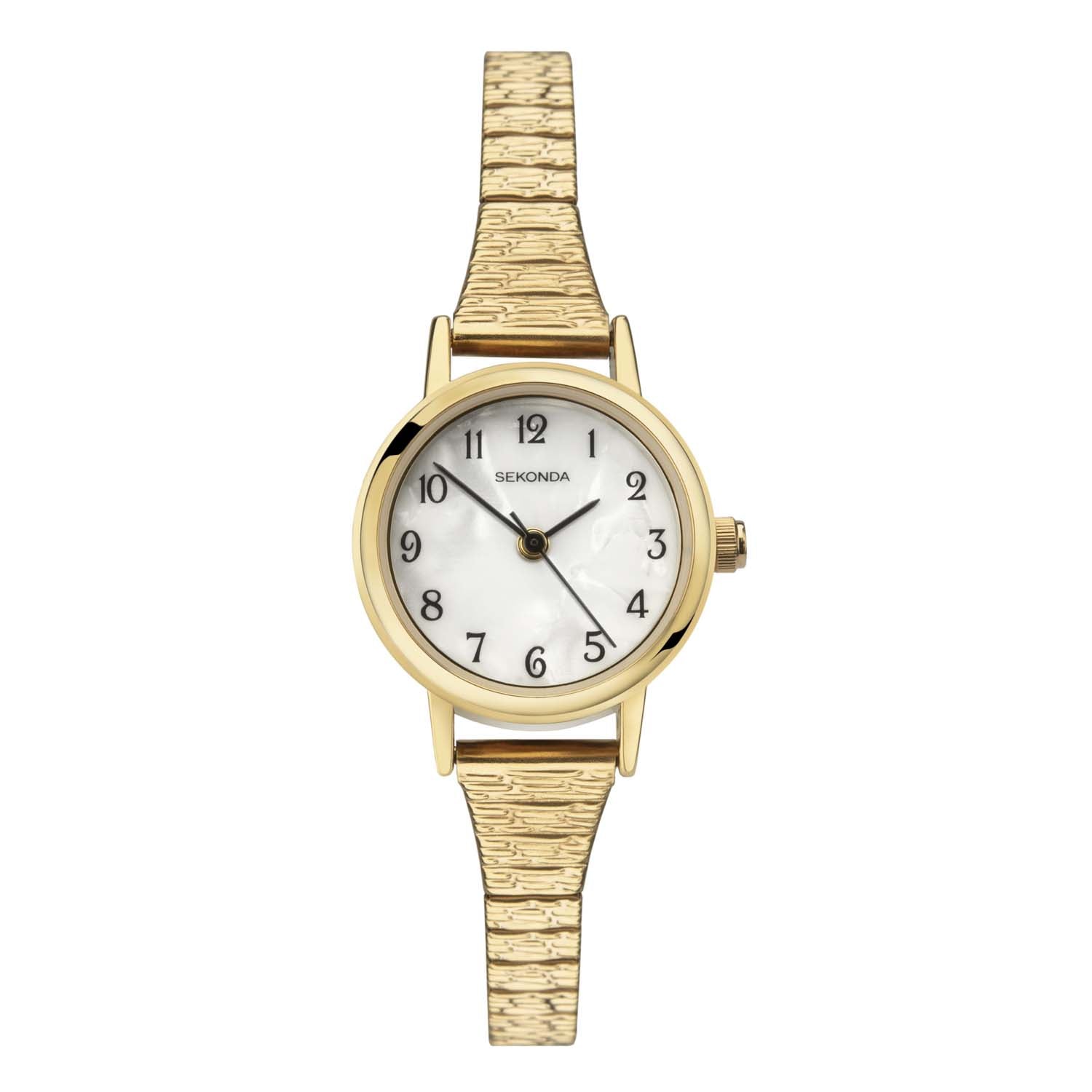 SEKONDA GOLD COLOUR EXPANDER WHT DIAL SK4677