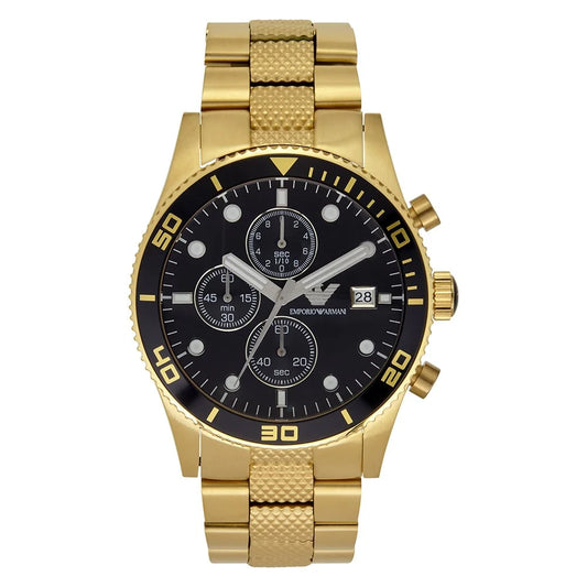Emporio Armani Sportivo, Gold Chronograph Men’s Watch – AR5857