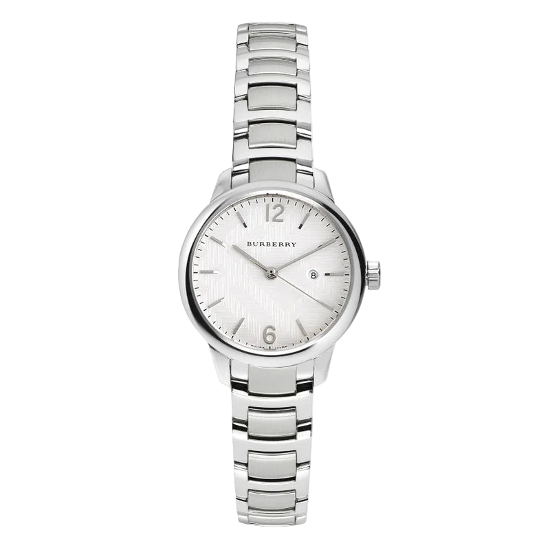 Burberry The Classic, Silver Dial Stainless Steel Women's Watch – BU10108