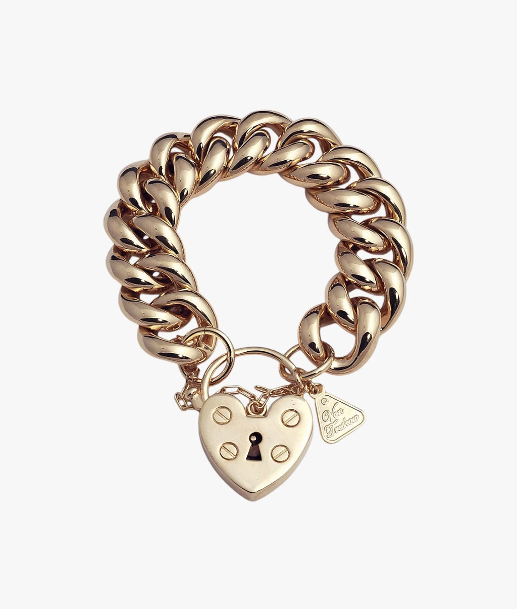 Von Treskow, Big Mama Heart Padlock Bracelet - GG200