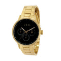 JAG MENS GOLD S/STEEL NORWOOD BLACK FACE J2763A
