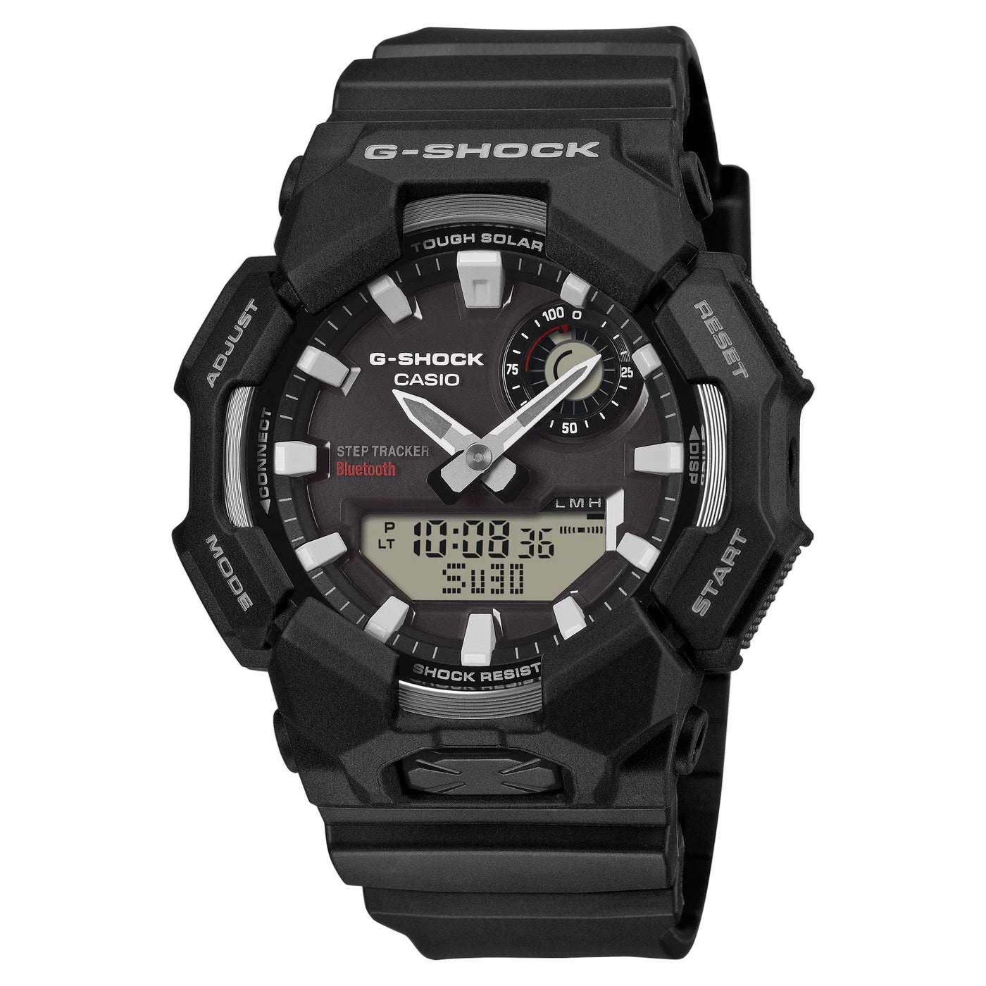 GAB010-1A GSHOCK DUO RUGGED COMBI BLK RESIN BAND