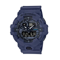 GSHOCK DUO DIAL CAMO UTILITY S/W 200M BLK LCD NAVY RESIN BAND GA700CA-2A