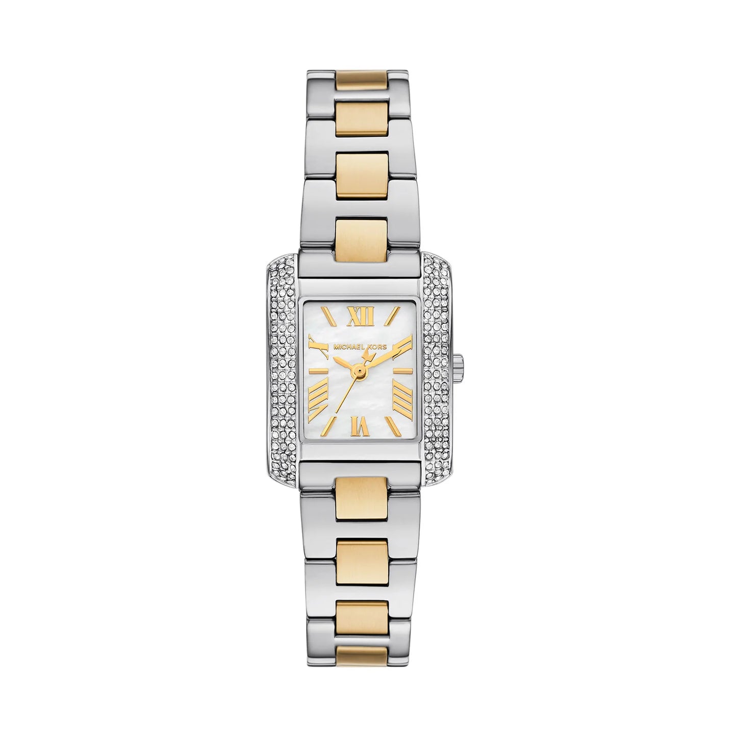 Michael Kors Petite Emery Pave Two Tone Watch MK4882