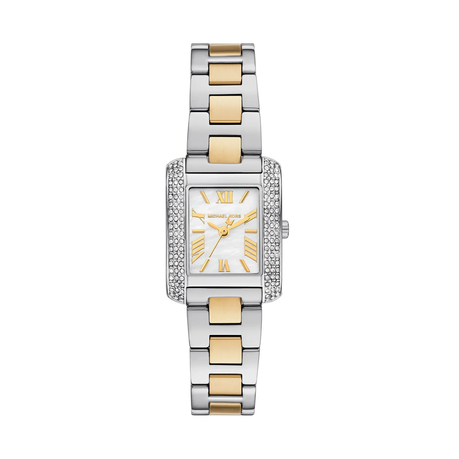 Michael Kors Petite Emery Pave Two Tone Watch MK4882