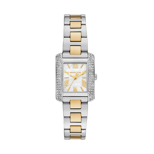 Michael Kors Petite Emery Pave Two Tone Watch MK4882