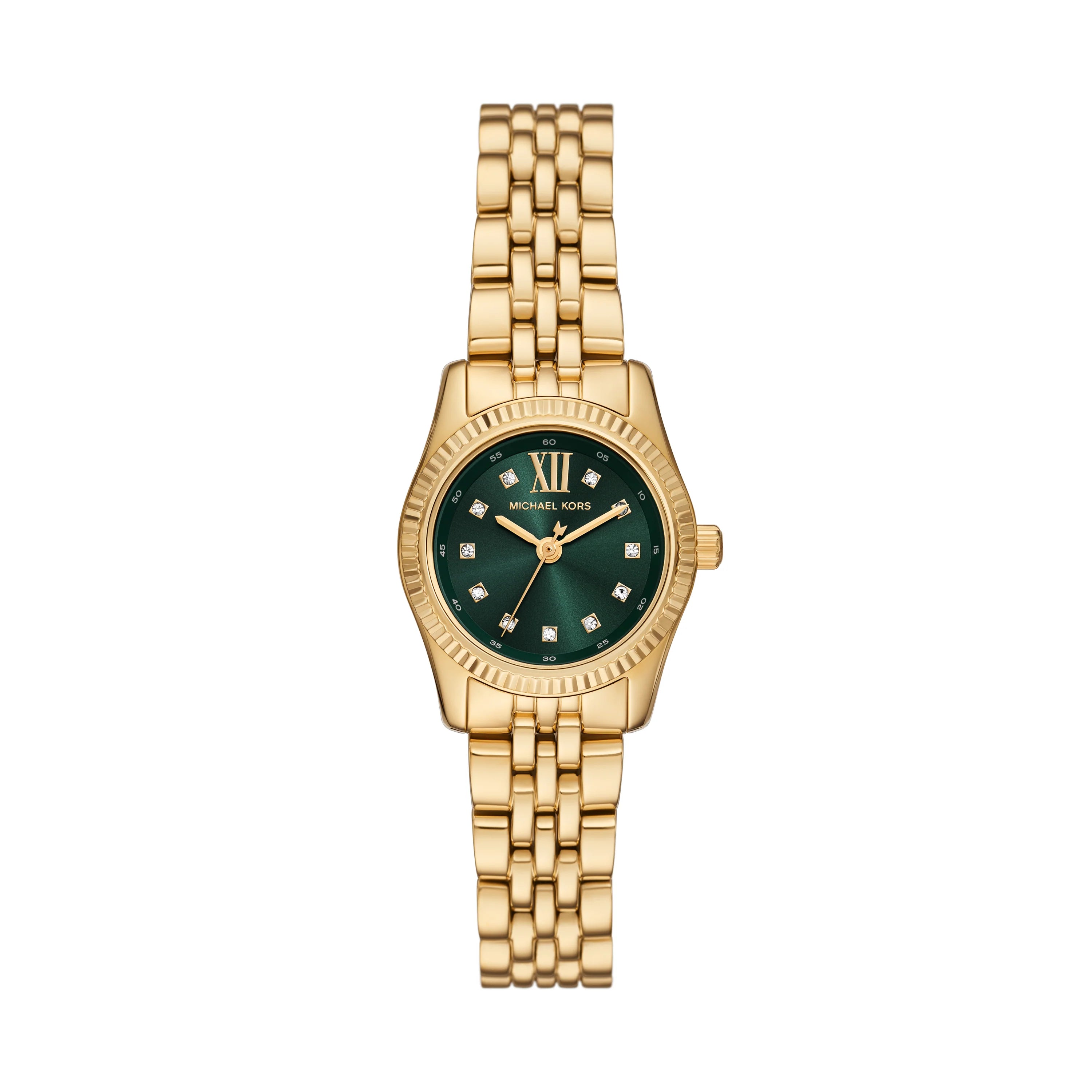 MICHAEL KORS LEXINGTON CHRONOGRAPH WATCH MK8446 - GOLD/GREEN